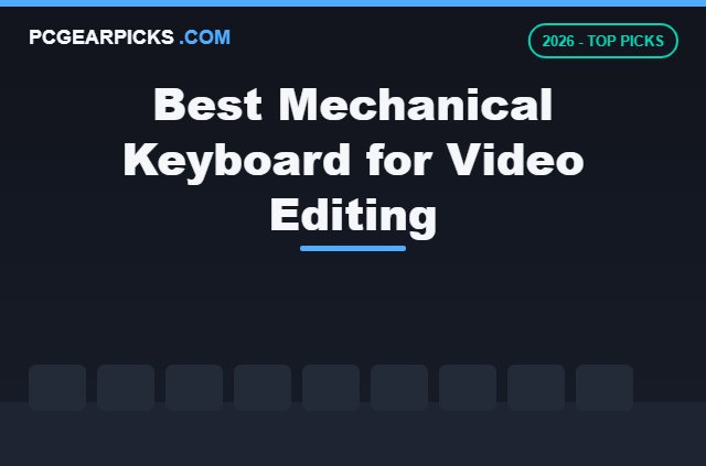 best mechanical keyboard for video editing